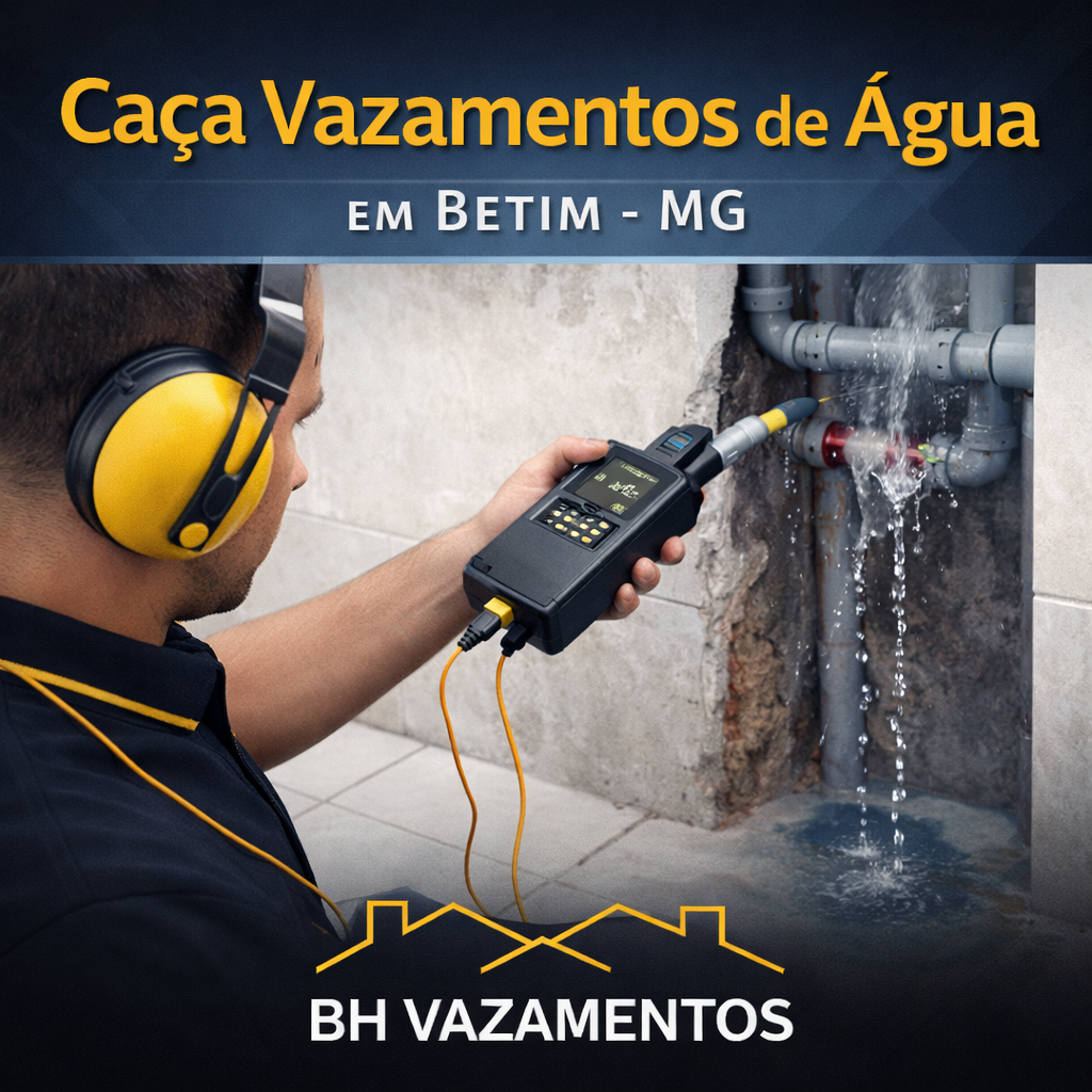 Empresa de Caça Vazamentos de Água em Betim – MG Tecnologia, Precisão e Economia para Residências e Empresas