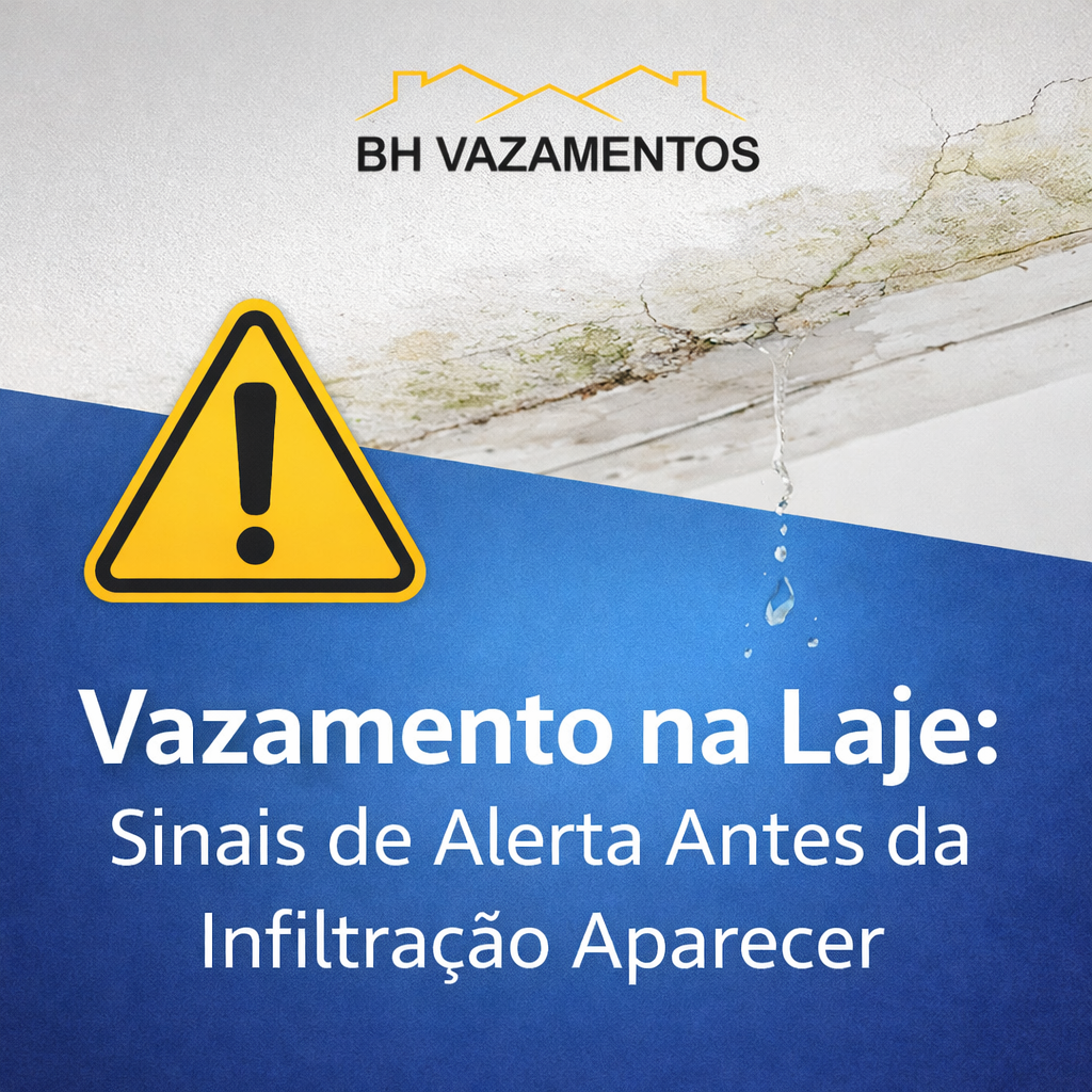 Vazamento na Laje Sinais de Alerta Antes da Infiltração Aparecer - BH Vazamentos