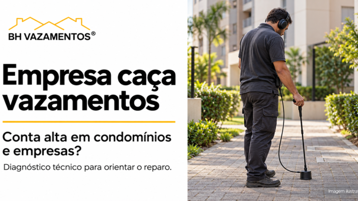 Empresa caça vazamentos: conta alta em condomínios e empresas