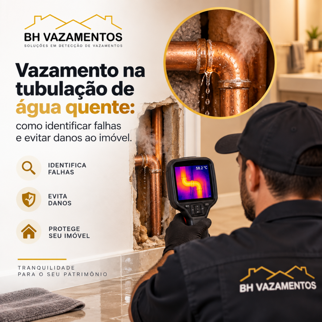 Vazamento na tubulação de água quente como identificar falhas e evitar danos ao imóvel